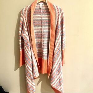 Sundance Fair Isle open front cardigan Sz M